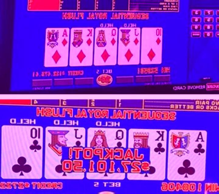 Caribbean Poker Royal Flush Jackpot slot machine